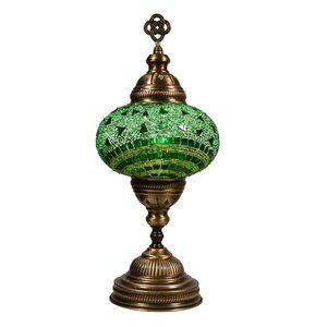 Handmade 14" Turkish Mosaic Table Lamp Bedside Night Lamp BSC12